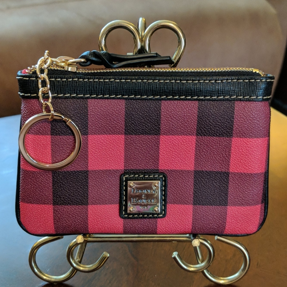 Dooney & Bourke Buffalo Plaid Keychain Small Pouch